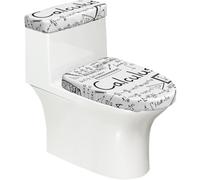 Poadnly Appassionato di Matematica, Geometria e calcolo differenziale e Integrale.,Set di 2 Copri Coperchio per WC riutilizzabili, Resistenti alla Polvere e agli Schizzi, Ideali per Il Bagno.