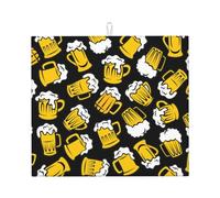 Poadnly Birra retrò dei cartoni animati, Tappetini scolapiatti assorbenti, Tappetino scolapiatti per il bancone della cucina 41x46 cm