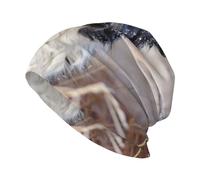 Poadnly Border Collie Inverno Bianco Neve Nero Cani,Cappello Lavorato a Maglia con Berretto, Passamontagna in Poliestere, Berretto Largo, Cappello da Corsa