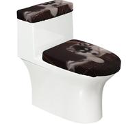 Poadnly Cane Husky,Set di 2 Copri Coperchio per WC riutilizzabili, Resistenti alla Polvere e agli Schizzi, Ideali per Il Bagno.
