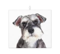Poadnly Cane Schnauzer da compagnia, Tappetini scolapiatti assorbenti, Tappetino scolapiatti per il bancone della cucina 41x46 cm