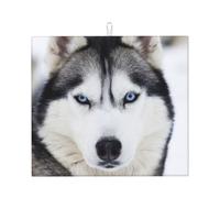 Poadnly Carino Husky, Tappetini scolapiatti assorbenti, Tappetino scolapiatti per il bancone della cucina 41x46 cm