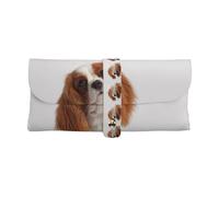 Poadnly Cavalier King Charles Spaniel, Custodia morbida per occhiali, custodia portatile per occhiali, custodia antigraffio per occhiali