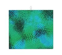 Poadnly Coda di serpente, Tappetini scolapiatti assorbenti, Tappetino scolapiatti per il bancone della cucina 41x46 cm