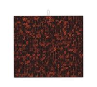 Poadnly Codice programmatore rosso, Tappetini scolapiatti assorbenti, Tappetino scolapiatti per il bancone della cucina 41x46 cm