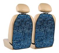 Poadnly Coding fantastico,2 pezzi Tappetini per sedili auto Protezione per sedili posteriori Organizer per sedili posteriori durevoli