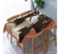 Poadnly Cucciolo di cane Shih Tzu con orecchie lunghe, animale domestico, design, Tovaglia impermeabile antipolvere antipiega per tavolo Copritavolo - 137 x 183 cm