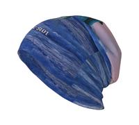 Poadnly Delfino tursiope all'alba,Cappello Lavorato a Maglia con Berretto, Passamontagna in Poliestere, Berretto Largo, Cappello da Corsa