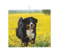 Poadnly Felice cane da montagna bernese, Tappetini scolapiatti assorbenti, Tappetino scolapiatti per il bancone della cucina 41x46 cm