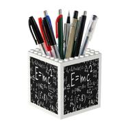 Poadnly Formula della legge fisica E=mc², Portapenne e portamatite per ufficio, casa e scuola, organizer compatto da scrivania per articoli di cancelleria.