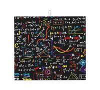 Poadnly Formula matematica, Tappetini scolapiatti assorbenti, Tappetino scolapiatti per il bancone della cucina 41x46 cm