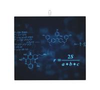 Poadnly Formule di chimica fisica matematica luminose, Tappetini scolapiatti assorbenti, Tappetino scolapiatti per il bancone della cucina 41x46 cm
