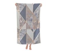 Poadnly Geo Oro Rosa, Telo mare ad asciugatura rapida 80 x 130 cm Asciugamano da bagno ultra morbido Ideale per bagno, hotel