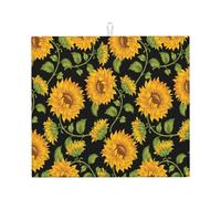 Poadnly Girasoli carini, Tappetini scolapiatti assorbenti, Tappetino scolapiatti per il bancone della cucina 41x46 cm