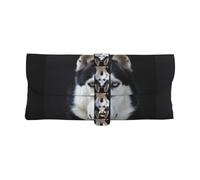 Poadnly Il bel muso dell'husky è un cane divertente, Custodia morbida per occhiali, custodia portatile per occhiali, custodia antigraffio per occhiali