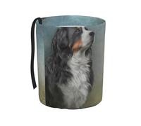 Poadnly Il mio cane da montagna bernese quotidiano,Cestino per auto, cestino per rifiuti da appendere, resistente all'acqua, ideale per campeggio e viaggi.