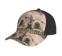Poadnly Labrador Cuccioli Golden Retriever,Cappellino da Baseball Regolabile, Classico, da papà, da Camionista