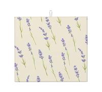Poadnly Lavanda piccola, Tappetini scolapiatti assorbenti, Tappetino scolapiatti per il bancone della cucina 41x46 cm