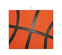 Poadnly Linea nera del basket, Tappetini scolapiatti assorbenti, Tappetino scolapiatti per il bancone della cucina 41x46 cm