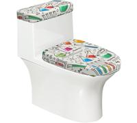 Poadnly Matraccio Chimico e provetta,Set di 2 Copri Coperchio per WC riutilizzabili, Resistenti alla Polvere e agli Schizzi, Ideali per Il Bagno.