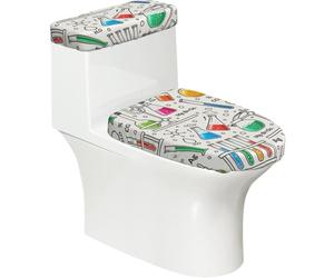 Poadnly Matraccio Chimico e provetta,Set di 2 Copri Coperchio per WC riutilizzabili, Resistenti alla Polvere e agli Schizzi, Ideali per Il Bagno.