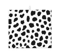 Poadnly Modello del cane dalmata, Tappetini scolapiatti assorbenti, Tappetino scolapiatti per il bancone della cucina 41x46 cm