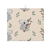 Poadnly Modello di simpatici orsi koala dei cartoni animati, Tappetini scolapiatti assorbenti, Tappetino scolapiatti per il bancone della cucina 41x46 cm