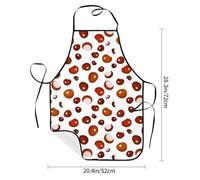 Poadnly Motivo a castagne autunnali, Grembiuli da cucina con tasche, grembiule da cuoco impermeabile regolabile