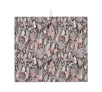 Poadnly Motivo a trama di serpente, Tappetini scolapiatti assorbenti, Tappetino scolapiatti per il bancone della cucina 41x46 cm