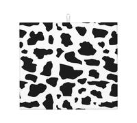 Poadnly Mucca (carattere piccolo), Tappetini scolapiatti assorbenti, Tappetino scolapiatti per il bancone della cucina 41x46 cm