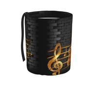 Poadnly Nota Chitarra Stampata,Cestino per auto, cestino per rifiuti da appendere, resistente all'acqua, ideale per campeggio e viaggi.