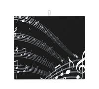 Poadnly Nota musicale, Tappetini scolapiatti assorbenti, Tappetino scolapiatti per il bancone della cucina 41x46 cm
