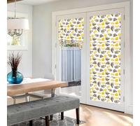 Poadnly Ostriche e mandarini, 1 pannello di tende oscuranti autoadesive in stile francese per camera da letto e cucina, 66 x 175 cm