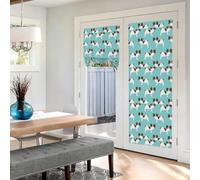 Poadnly Papillon, cane spaniel di piccola taglia, carino, 1 pannello di tende oscuranti autoadesive in stile francese per camera da letto e cucina, 66 x 175 cm