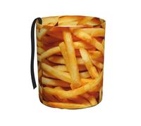 Poadnly Patatine fritte, hamburger, fast food,Cestino per auto, cestino per rifiuti da appendere, resistente all'acqua, ideale per campeggio e viaggi.