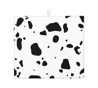 Poadnly Pelle Dalmata Cane Macchie Animali Animali Fauna Selvatica Dalmata, Tappetini scolapiatti assorbenti, Tappetino scolapiatti per il bancone della cucina 41x46 cm