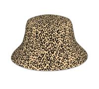 Poadnly Pelle di Leopardo, Ghepardo, Giaguaro, Cappello da Pescatore per Adulti, Cappello da Sole, Berretto da Corsa Riflettente Notturno, Cappelli da Pescatore