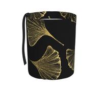 Poadnly Pianta di Ginkgo Biloba,Cestino per auto, cestino per rifiuti da appendere, resistente all'acqua, ideale per campeggio e viaggi.