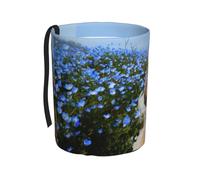 Poadnly Primo piano di uno Shih Tzu,Cestino per auto, cestino per rifiuti da appendere, resistente all'acqua, ideale per campeggio e viaggi.