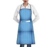 Poadnly Programmatore Codice binario blu per computer, Grembiuli da cucina con tasche, grembiule da cuoco impermeabile regolabile