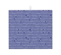 Poadnly Programmatore Codice binario per computer Viola, Tappetini scolapiatti assorbenti, Tappetino scolapiatti per il bancone della cucina 41x46 cm