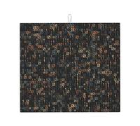 Poadnly Programmatore di codice informatico, Tappetini scolapiatti assorbenti, Tappetino scolapiatti per il bancone della cucina 41x46 cm