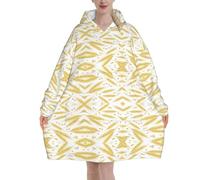 Poadnly Spighe di grano e cereali d'oro,Felpa con cappuccio oversize da donna, felpa con cappuccio, coperta in flanella