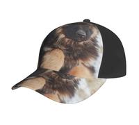 Poadnly Stampa Cuccioli di Pastore Tedesco,Cappellino da Baseball Regolabile, Classico, da papà, da Camionista