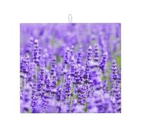 Poadnly Stampato viola lavanda, Tappetini scolapiatti assorbenti, Tappetino scolapiatti per il bancone della cucina 41x46 cm
