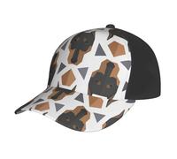 Poadnly Testa di Doberman con Motivo Poligonale,Cappellino da Baseball Regolabile, Classico, da papà, da Camionista