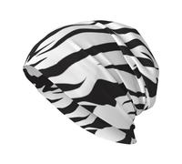 Poadnly Texture della Tigre del Bengala,Cappello Lavorato a Maglia con Berretto, Passamontagna in Poliestere, Berretto Largo, Cappello da Corsa