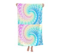 Poadnly Tintura a nodi, Telo mare ad asciugatura rapida 80 x 130 cm Asciugamano da bagno ultra morbido Ideale per bagno, hotel