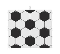 Poadnly Trama del calcio, Tappetini scolapiatti assorbenti, Tappetino scolapiatti per il bancone della cucina 41x46 cm