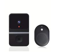 POAHNCU Campanello video intelligente, Campanello wireless impermeabile, Wi-Fi, video HD, telecamera intelligente, for esterni, visione notturna, 720p per casa intelligente, casa, ufficio(White)